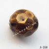 Antique Copper Acrylic Beads Faceted Round 10x10mm Hole:1.5mm Sold by Bag