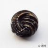 Antique Copper Acrylic Beads Round 10x10mm Hole:1.5mm Sold by Bag