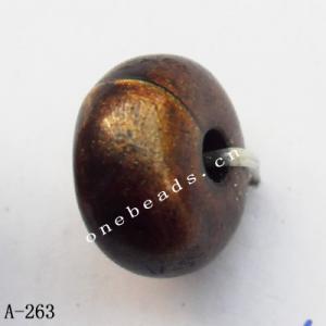 Antique Copper Acrylic Beads Rondelle 10x10x5mm Hole:2mm Sold by Bag