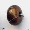 Antique Copper Acrylic Beads Rondelle 10x10x5mm Hole:2mm Sold by Bag