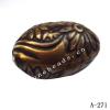 Antique Copper Acrylic Beads Oval 19x13mm Hole:2mm Sold by Bag
