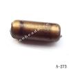 Antique Copper Acrylic Beads Tube 15x6mm Hole:1.5mm Sold by Bag