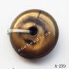 Antique Copper Acrylic Beads Coin 13x13x5mm Hole:2mm Sold by Bag