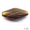Antique Copper Acrylic Beads 30x14mm Hole:2mm Sold by Bag