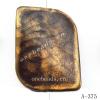 Antique Copper Acrylic Beads Rectangular 42x31mm Hole:2mm Sold by Bag
