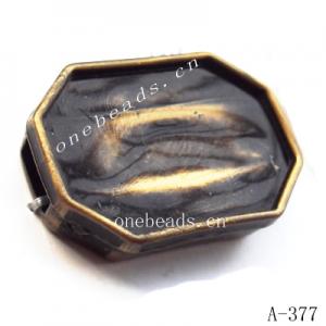 Antique Copper Acrylic Beads 27x19x6mm Hole:3mm Sold by Bag