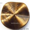 Antique Copper Acrylic Beads 35x35x9mm Hole:2mm Sold by Bag