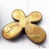 Antique Copper Acrylic Beads Butterfly 21x29mm Hole:2mm Sold by Bag