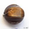 Antique Copper Acrylic Beads Faceted Round 13x13mm Hole:2mm Sold by Bag