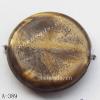 Antique Copper Acrylic Beads Coin 13x13x4mm Hole:1mm Sold by Bag