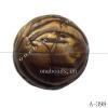 Antique Copper Acrylic Beads Round 16mm Hole:1mm Sold by Bag