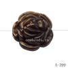 Antique Copper Acrylic Beads Flower 19x17mm Hole:1.5mm Sold by Bag