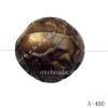 Antique Copper Acrylic Beads Round 20x20mm Hole:2mm Sold by Bag