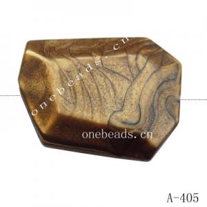 Antique Copper Acrylic Beads 40x31mm Hole:2mm Sold by Bag