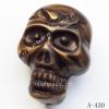 Antique Copper Acrylic Beads Skeleton 16x23x15mm Hole:2mm Sold by Bag