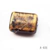Antique Copper Acrylic Beads Rectangular 10x13x5mm Hole:1mm Sold by Bag