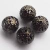 Iron Hollow Beads, Lead-free Plumbum black Round 8mm, Sold by Bag ( Stock: 1 Group )