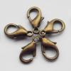 Iron Lobster Clasp,  bronze 10mm, Sold by Bag ( Stock: 1 Group )