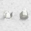Iron Clip Ends, 4x6mm hole:1.5mm, Sold by Bag ( Stock: 1 Group )