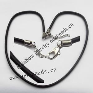 Cowhide Leather Necklace, 2mm thick, Sold by Group ( Stock: 1 Group )