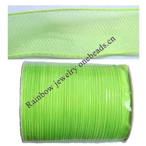 Organza Ribbon Cord, Fibre Material, 3mm wide, Sold per 1000-yards spool