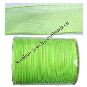 Organza Ribbon Cord, Fibre Material, 10mm wide, Sold per 500-yards spool
