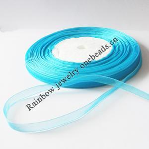 Organza Ribbon Cord, Fibre Material, 13mm wide, Sold per 500-yards spool