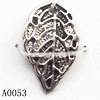 Pendant Lead-Free Zinc Alloy Jewelry Findings, Leaf 16.4x10mm hole=1mm, Sold per pkg of 1000