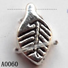 Pendant Lead-Free Zinc Alloy Jewelry Findings, Leaf 11x6mm hole=1mm, Sold per pkg of 1500