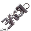 Pendant Lead-Free Zinc Alloy Jewelry Findings, 21x8mm hole=2mm, Sold per pkg of 500