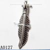 Pendant Lead-Free Zinc Alloy Jewelry Findings, Leaf 4.5x19mm, Sold per pkg of 2000