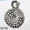 Pendant Lead-Free Zinc Alloy Jewelry Findings, 11x15mm hole=1.5mm, Sold per pkg of 1500