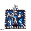Pendant Lead-Free Zinc Alloy Jewelry Findings, 13x15mm hole=1mm, Sold per pkg of 500