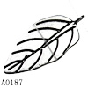 Pendant Lead-Free Zinc Alloy Jewelry Findings, Leaf 14x30mm hole=2mm, Sold per pkg of 500