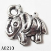 Pendant Lead-Free Zinc Alloy Jewelry Findings, Animal 11x11mm hole=1.5mm, Sold per pkg of 1000