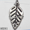 Pendant Lead-Free Zinc Alloy Jewelry Findings, Leaf 8.5x18.5mm, Sold per pkg of 1000