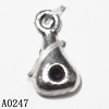 Pendant Lead-Free Zinc Alloy Jewelry Findings, 11x6mm, Sold per pkg of 3000