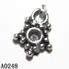 Pendant Lead-Free Zinc Alloy Jewelry Findings, 6.5x8.5mm, Sold per pkg of 5000