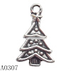 Pendant Lead-Free Zinc Alloy Jewelry Findings, Tree 14x23mm hole=1.5mm, Sold per pkg of 300