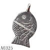 Pendant Lead-Free Zinc Alloy Jewelry Findings, Animal 14x24mm hole=2mm, Sold per pkg of 400