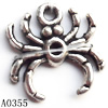 Pendant Lead-Free Zinc Alloy Jewelry Findings, Animal 16x17mm hole=1.5mm, Sold per pkg of 400