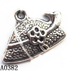 Pendant Lead-Free Zinc Alloy Jewelry Findings, 20x13mm hole=1mm, Sold per pkg of 500