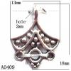 Pendant Lead-Free Zinc Alloy Jewelry Findings, 13x18mm hole=2mm, Sold per pkg of 700
