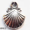 Pendant Lead-Free Zinc Alloy Jewelry Findings, 11x14mm hole=1mm, Sold per pkg of 1000
