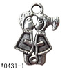 Pendant Lead-Free Zinc Alloy Jewelry Findings, 16x23mm hole=2.5mm, Sold per pkg of 500