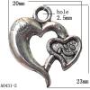 Pendant Lead-Free Zinc Alloy Jewelry Findings, 20x23mm hole=2.5mm, Sold per pkg of 500