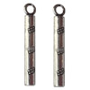 Pendant Lead-Free Zinc Alloy Jewelry Findings, Tube 24x3mm hole=1.2mm, Sold per pkg of 1000