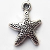 Pendant Lead-Free Zinc Alloy Jewelry Findings, Star 12x16mm hole=1mm, Sold per pkg of 800