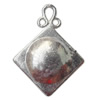 Pendant Lead-Free Zinc Alloy Jewelry Findings, 12x16mm hole=1mm, Sold per pkg of 100