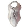 Pendant Lead-Free Zinc Alloy Jewelry Findings, 16x30mm hole=6mm, Sold per pkg of 50